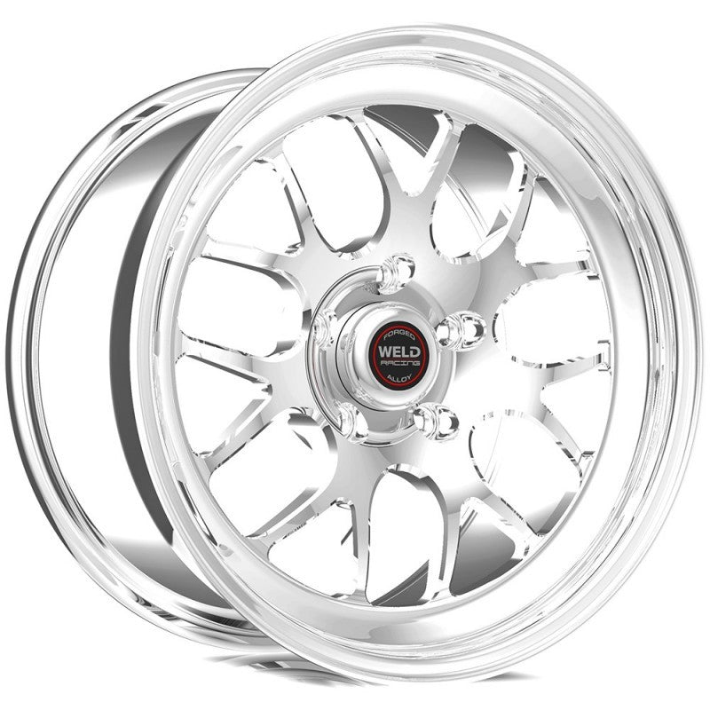 Weld S77 18x10 / 5x4.75 BP / 7.1in. BS Polished Wheel (High Pad) - Non-Beadlock Wheels - Forged Weld
