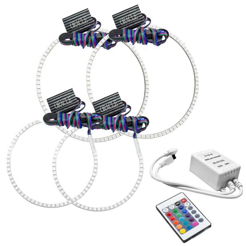 Oracle Jeep Grand Cherokee 08-10 Halo Kit - ColorSHIFT w/ Simple Controller Headlights ORACLE Lighting