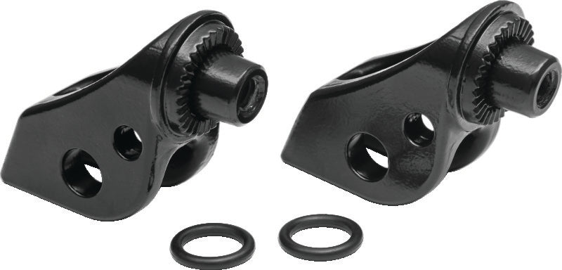 Kuryakyn Splind Peg Adptr Honda Frt Blk Footpegs Kuryakyn