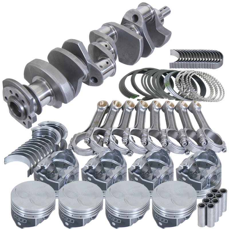 Eagle Chevy 400 3.750in Crank 5.700in I-Beam Rods -7cc Flat Top 4.125in Pistons Rotating Assembly Rotating Assemblies Eagle