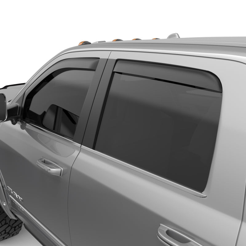 EGR 19-23 Ram 2500/3500 In-Channel Window Visors Front/Rear Set Matte Black Crew Cab Wind Deflectors EGR