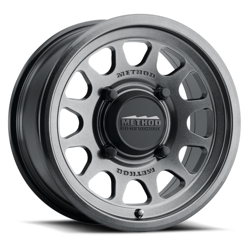 Method MR414 Bead Grip 15x10 / 6+4/25mm Offset / 4x156 / 132mm CB Graphite Wheel Wheels - Cast Method Wheels