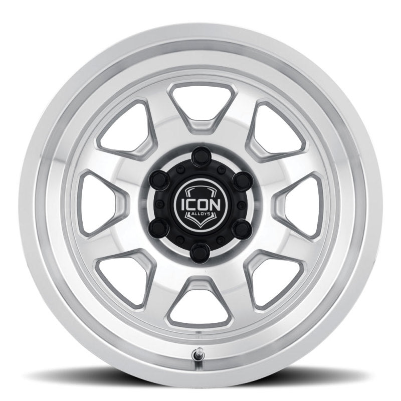 ICON Nuevo 17 X 8.5 5 X 4.5 0mm Offset 4.75in BS Silver Machined Wheels - Cast ICON