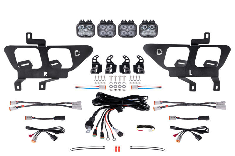 Diode Dynamics 21-23 Ford F-150 Stage Series Fog Pocket Kit Fog Lights Diode Dynamics