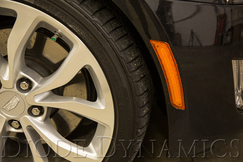 Diode Dynamics 14-19 Cadillac ATS/CTS Cadillac LED Sidemarkers Non V (Pair) Clear Light Accessories and Wiring Diode Dynamics