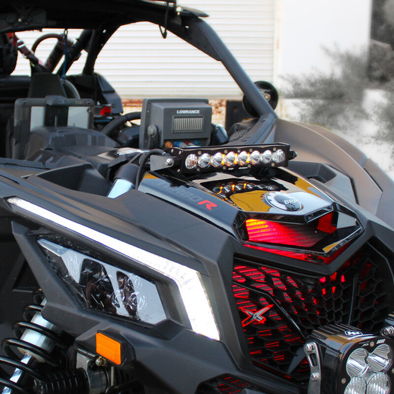Baja Designs Can-Am X3 Shock Mount Kit w/10in S8 Light Bar - Amber Light Mounts Baja Designs