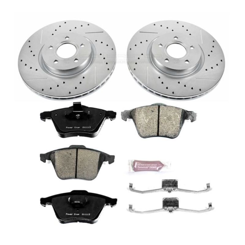 Power Stop 06-13 Volvo C70 Front Z23 Evolution Sport Brake Kit Brake Kits - Performance D&S PowerStop