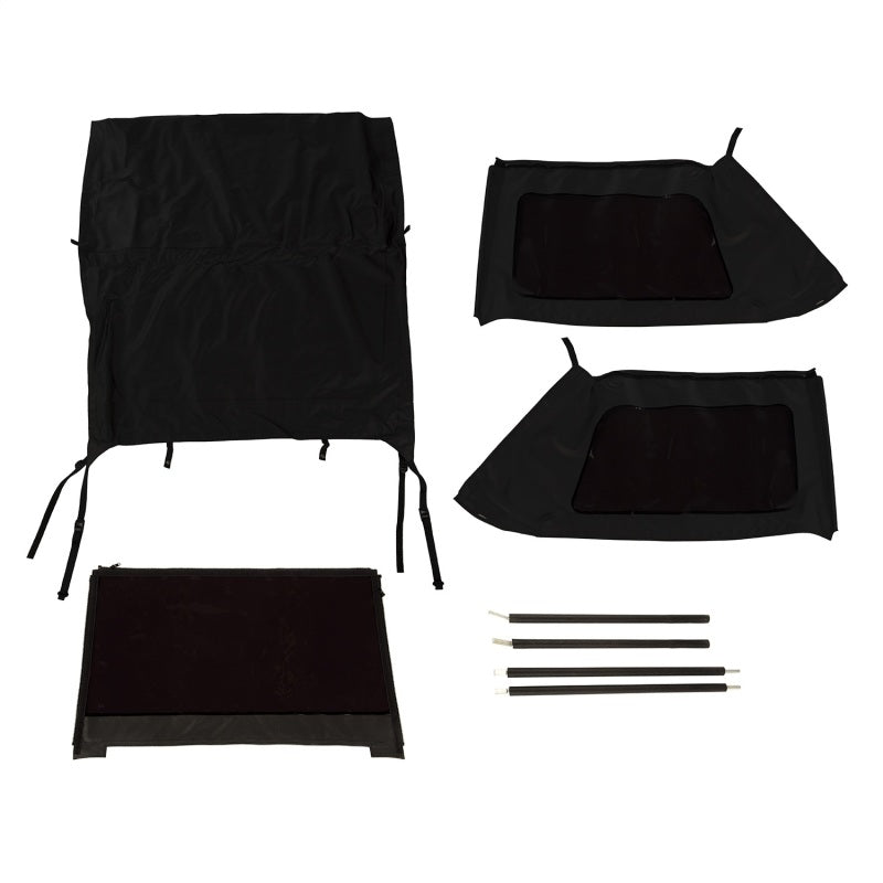 Rugged Ridge Montana Top Bowless Black Diamond 07-18 Jeep Wrangler JK 2-Dr Soft Tops Rugged Ridge