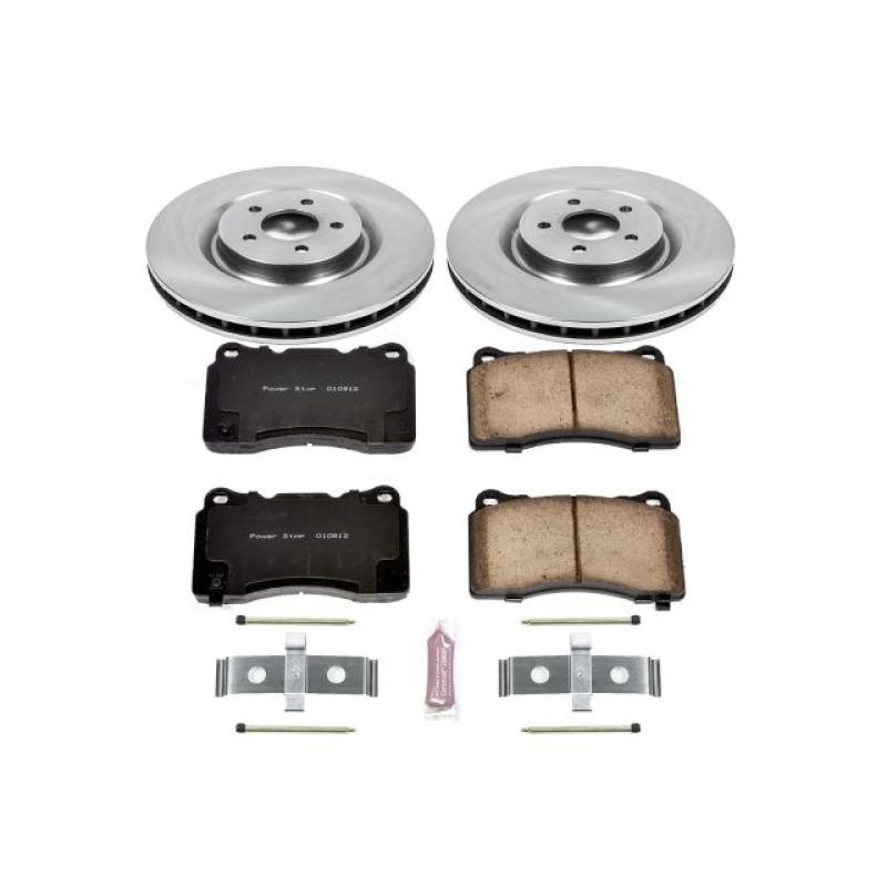 Power Stop 07-14 Ford Mustang Front Autospecialty Brake Kit Brake Kits - OE PowerStop