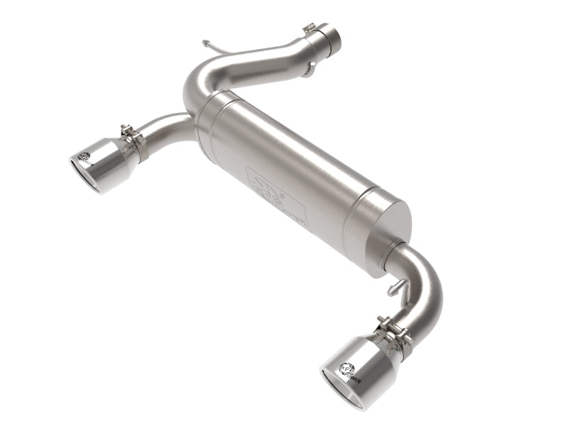 aFe Vulcan 3in 304 SS Axle-Back Exhaust 2021 Ford Bronco L4-2.3L (t)/V6-2.7L (tt) w/ Polished Tips Catback aFe