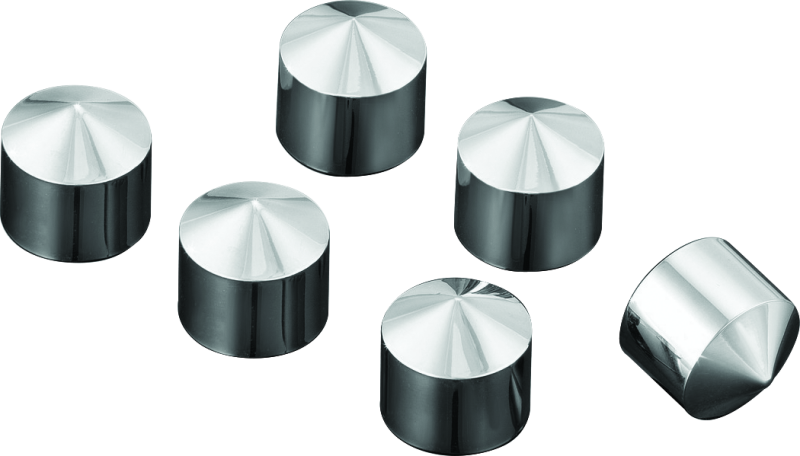 Kuryakyn Peaked Rocker Box Bolt Covers 6 Piece Twin Cam & Milwaukee-8 Bolts Kuryakyn