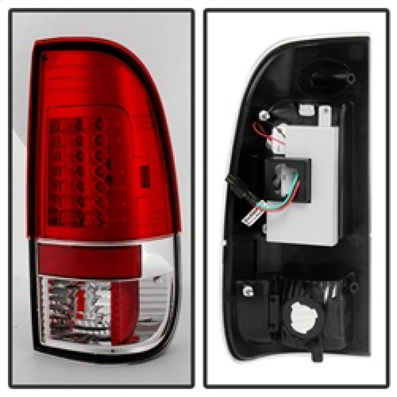 Spyder Ford F150 Styleside 97-03/F250 Version 2 LED Tail Lights Red Clear ALT-YD-FF15097-LED-G2-RC Tail Lights SPYDER