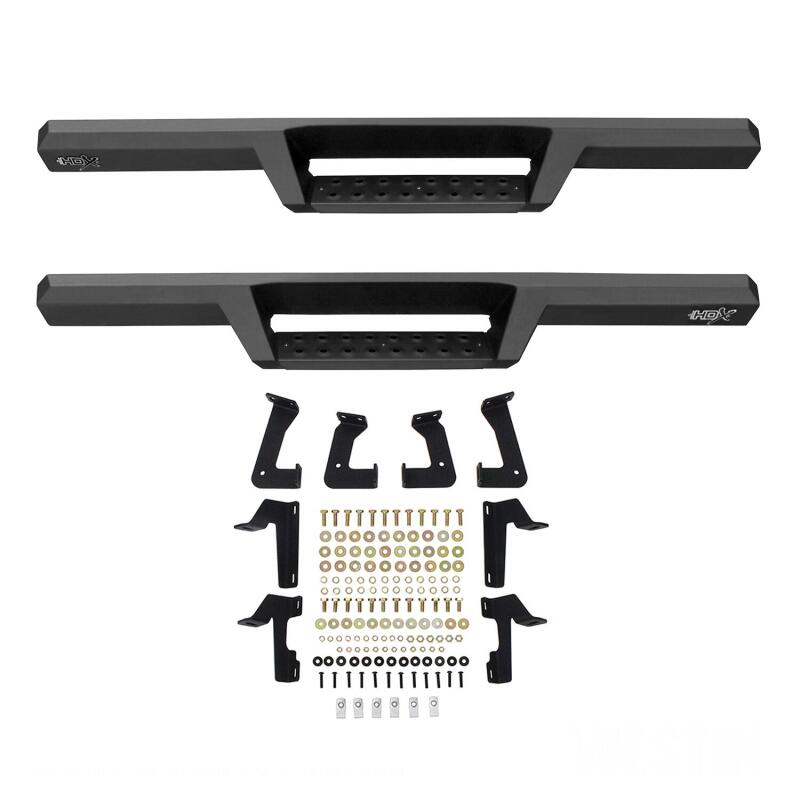 Westin 18-20 Jeep Wrangler JL 2DR HDX Drop Nerf Step Bars - Textured Black Nerf Bars Westin