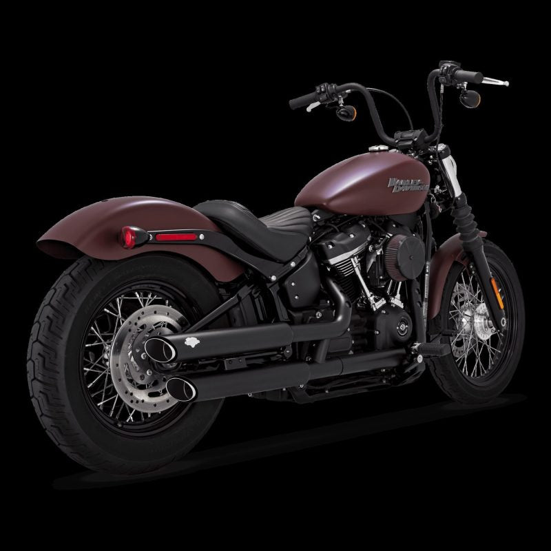 Vance & Hines 18-22 Harley-Davidson Softail Twin Slash S/OS PCX Slip-On Exhaust - Black Motorcycle Slip-On Vance and Hines