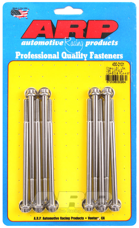 ARP Chevy LS1/LS4/LS6/LM7 5.5, LQ4-6.0 & RL4-4.8 12pt Intake Manifold Bolt Kit Hardware Kits - Other ARP