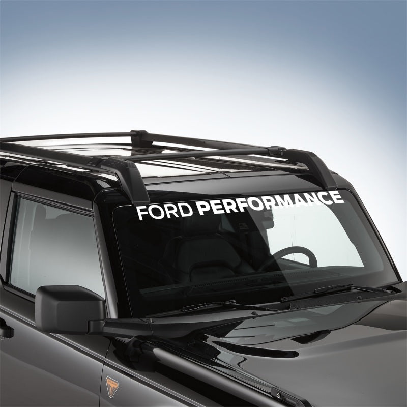 Ford Racing Ford Performance Bronco Windshield Banner - White Stickers/Decals/Banners Ford Racing