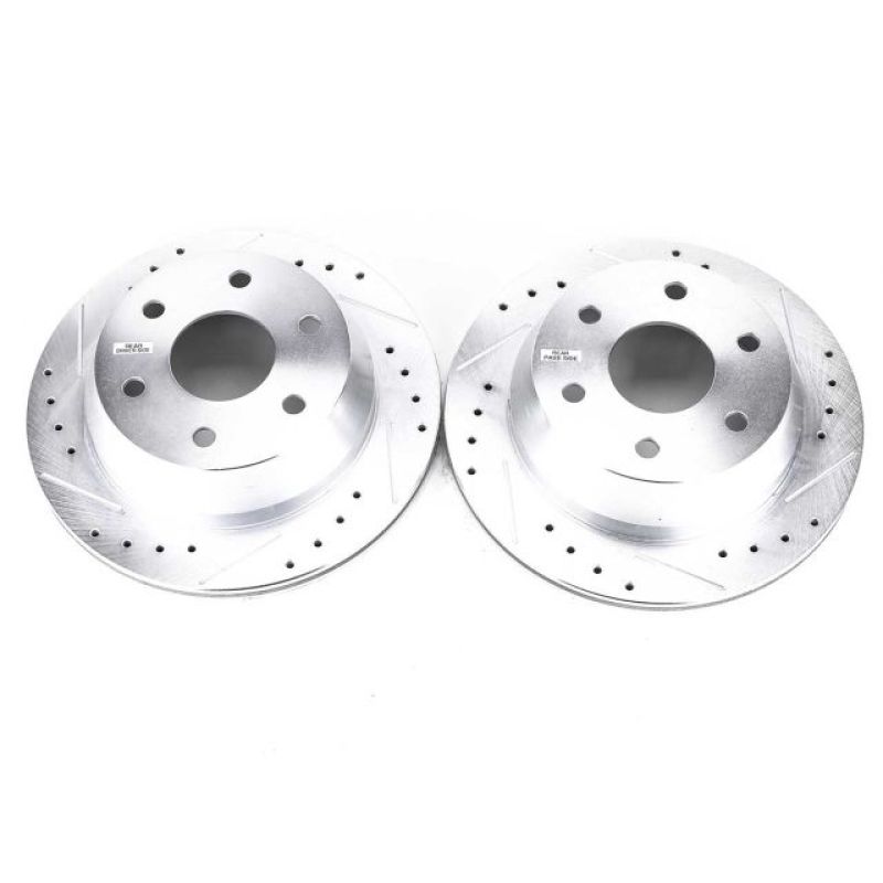 Power Stop 03-05 Chevrolet Astro Rear Evolution Drilled & Slotted Rotors - Pair Brake Rotors - Slot & Drilled PowerStop