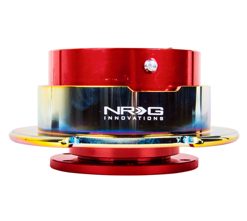 NRG Quick Release Gen 2.5 - Red Body / Neochrome Ring Quick Release Adapters NRG