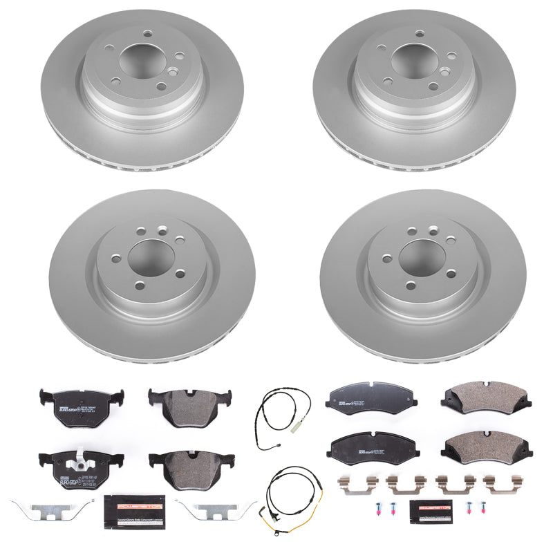 Power Stop 13-15 BMW X1 Rear Euro-Stop Brake Kit Brake Kits - OE PowerStop