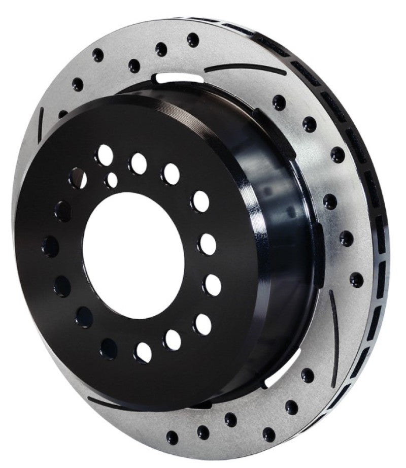 Wilwood Rotor-1.91in Offset-SRP-BLK-Drill-RH 11.00 x .810 - 5 Lug Brake Rotors - 2 Piece Wilwood