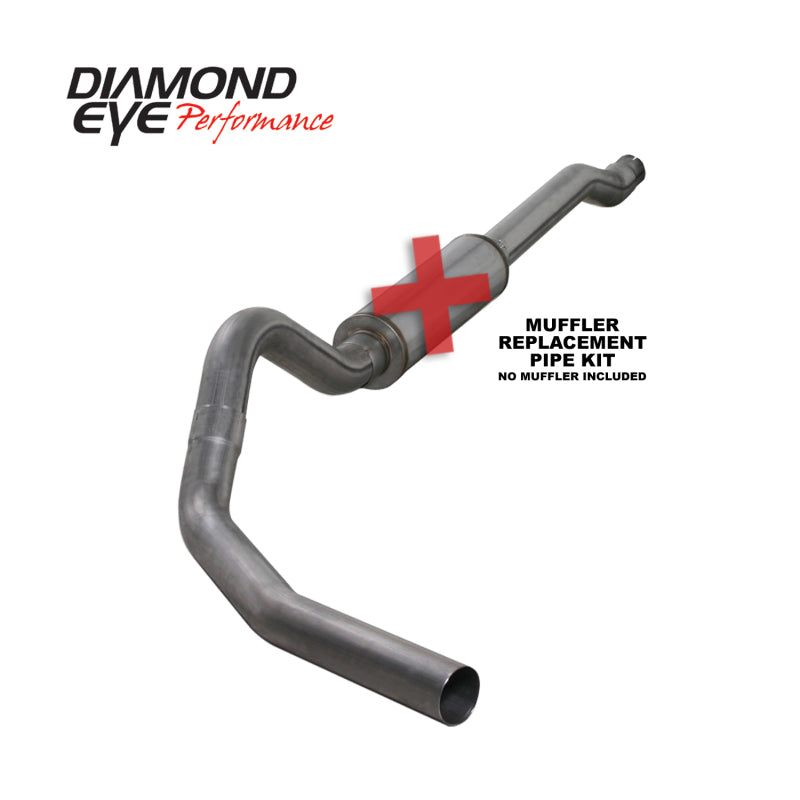 Diamond Eye KIT 4in Catback Single SS: 03-07 FORD 6.0L F250/F350 Catback Diamond Eye Performance