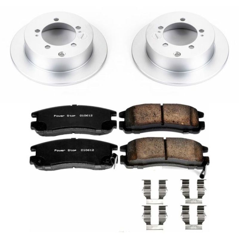 Power Stop 95-05 Chrysler Sebring Rear Z17 Evolution Geomet Coated Brake Kit Brake Kits - Performance Blank PowerStop