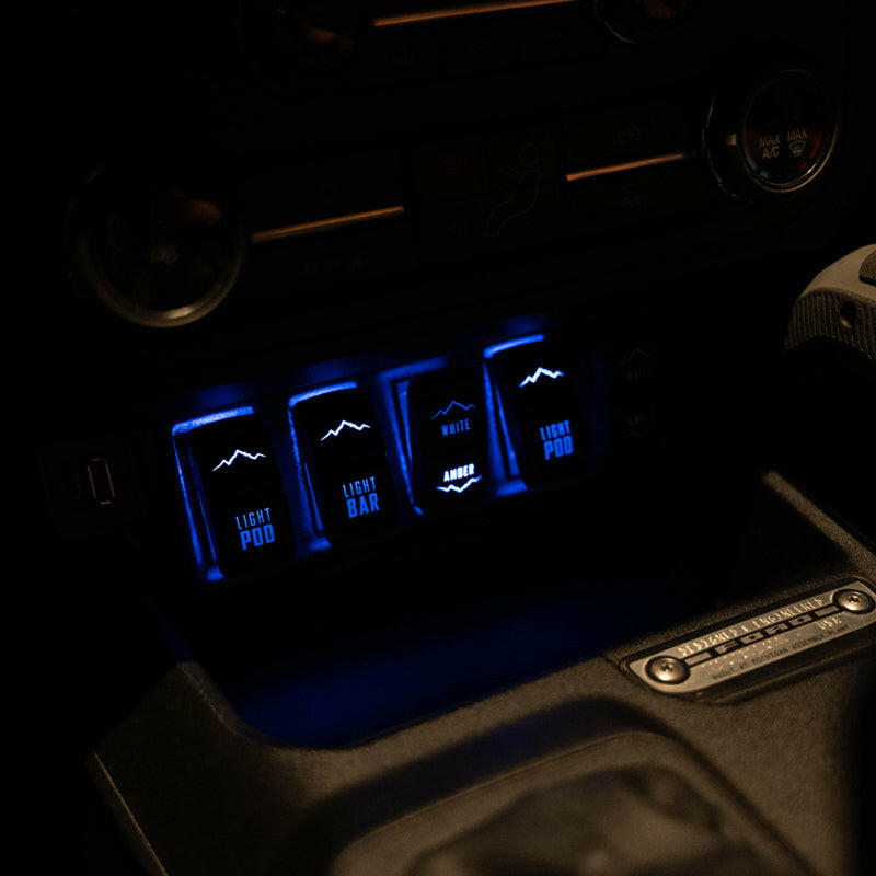 Borne Off-Road 21+ Bronco Light Pods 4pc Ditch 3x3 Spot Light Bars & Cubes Borne Off-Road