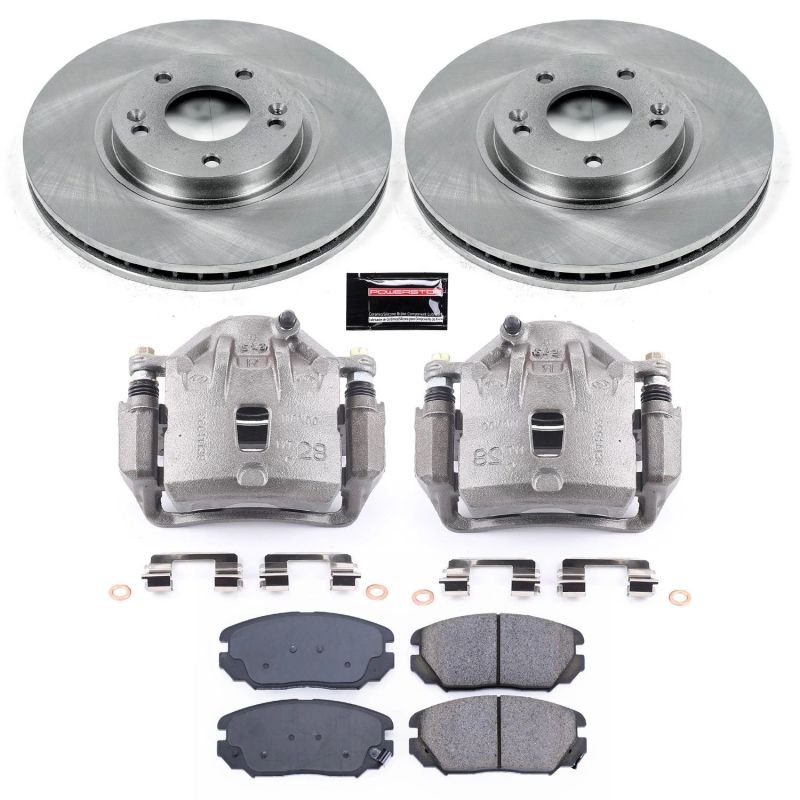 Power Stop 06-10 Hyundai Sonata Front Autospecialty Brake Kit w/Calipers Brake Kits - OE PowerStop
