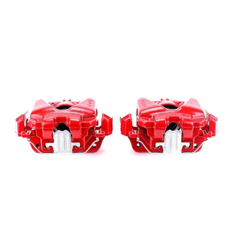 Power Stop 08-13 BMW 328i Front Red Calipers w/Brackets - Pair Brake Calipers - Perf PowerStop