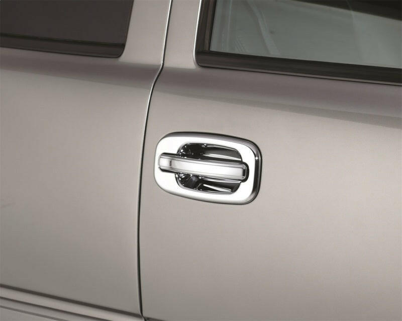 AVS 99-06 Chevy Tahoe (w/o Passenger Keyhole) Door Handle Covers (4 Door) 8pc Set - Chrome Exterior Trim AVS