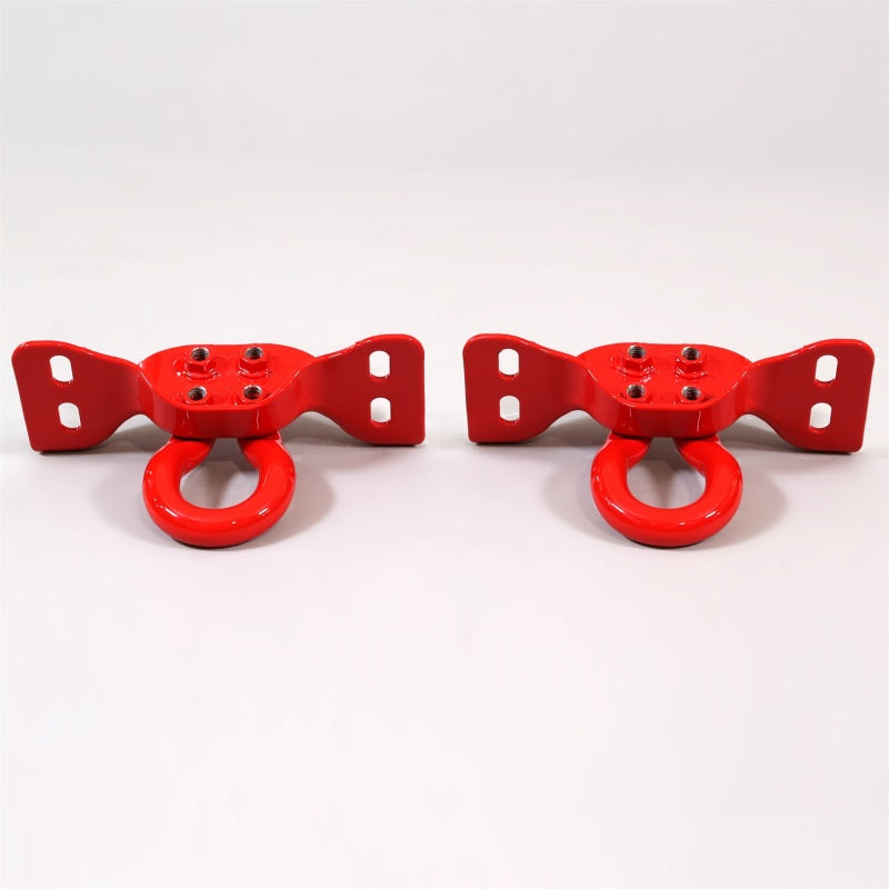 Ford Racing 17-22 Super Duty Tow Hooks - Red (Pair) Tow Hooks Ford Racing