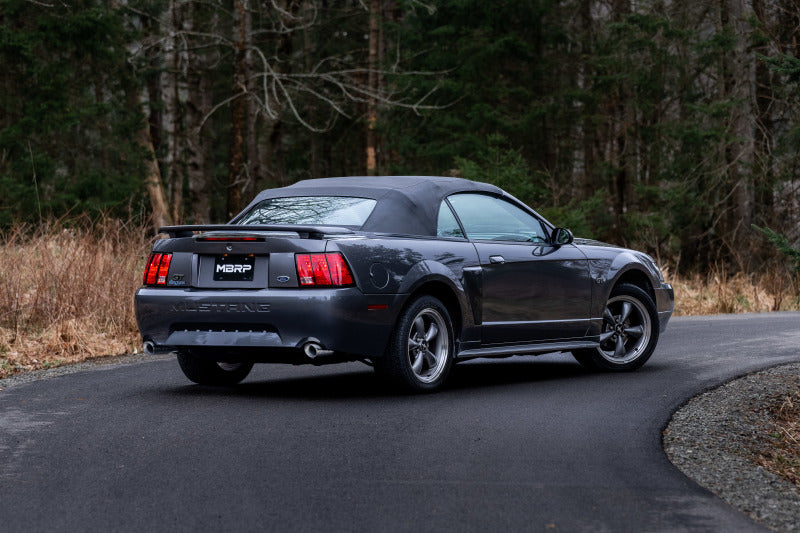 MBRP 99-04 Ford Mustang GT/Mach 1 2.5in Dual Split Rear AL Catback Exhaust w/ 3.5in Dual Wall Tips Catback MBRP