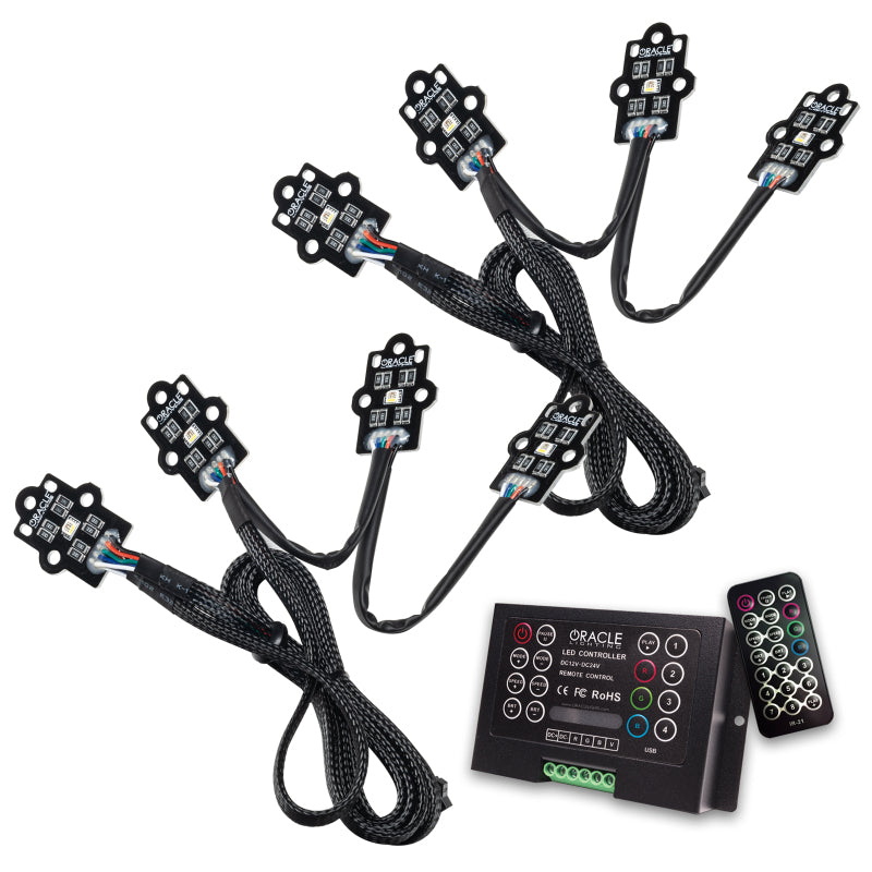 Oracle 21-22 Nissan Titan RGB+W Headlight DRL Upgrade - ColorSHIFT w/ 2.0 Controller Headlights ORACLE Lighting