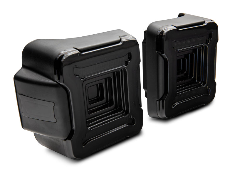 Raxiom 18-22 Jeep Wrangler JL Axial Series Plateau LED Tail Lights- Black Housing (Smoked Lens) Tail Lights Raxiom