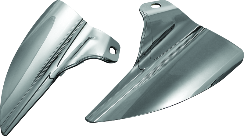Kuryakyn Saddle Shields Heat Deflectors 09-Up Touring Smoke Heat Shields Kuryakyn