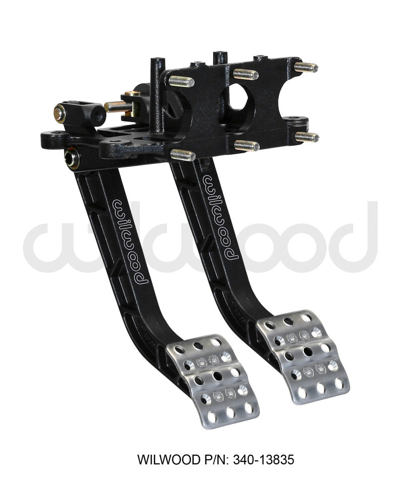 Wilwood Adjustable Dual Pedal - Brake / Clutch - Rev. Swing Mount - 5.1:1 Pedals Wilwood