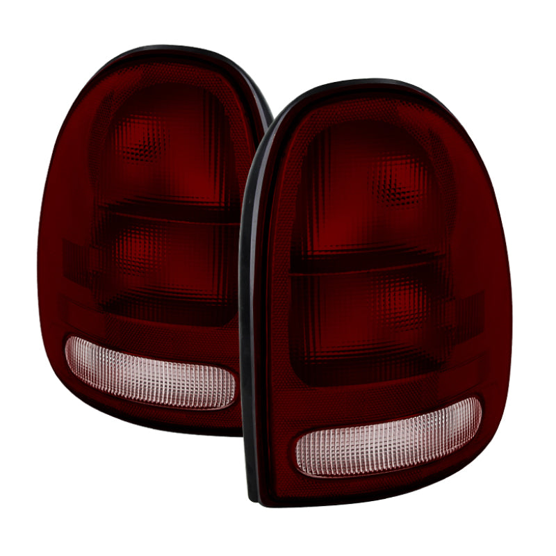 xTune Plymouth Grand Voyager 96-00 OEM Style Tail Lights Dark Red ALT-JH-DCA96-OE-RSM Tail Lights SPYDER