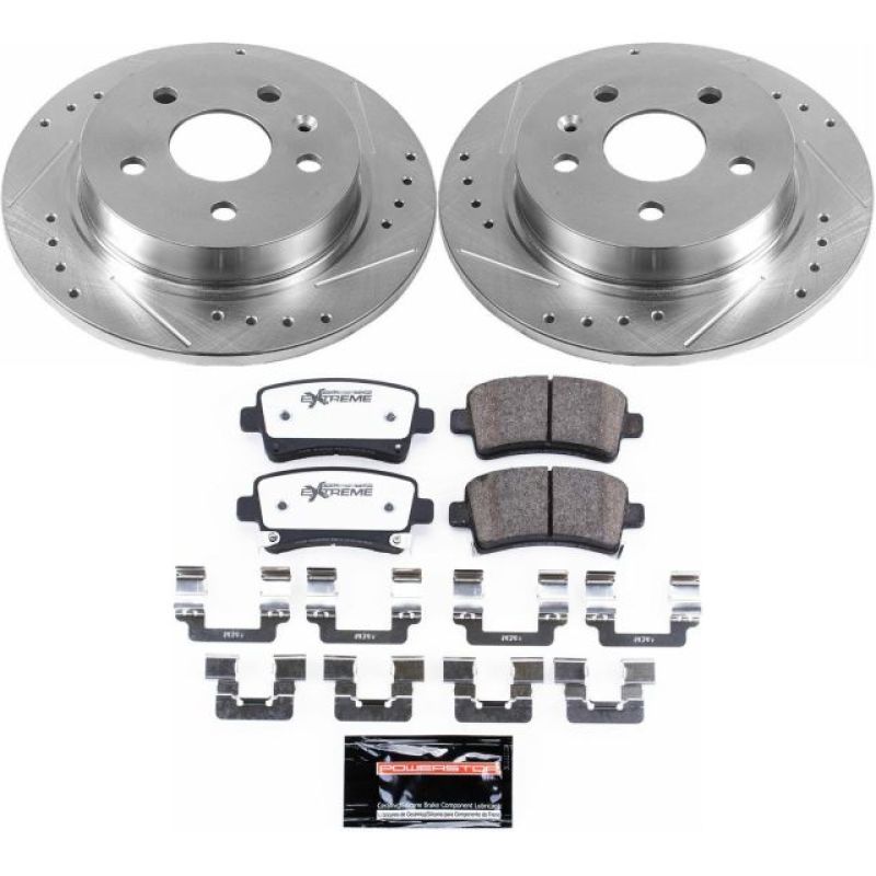 Power Stop 12-16 Buick LaCrosse Rear Z26 Street Warrior Brake Kit Brake Kits - Performance D&S PowerStop