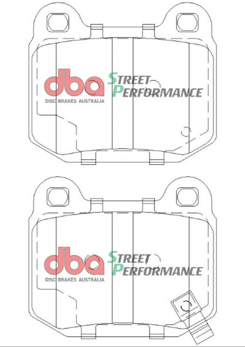 DBA 03-06 EVO / 04-09 STi / 03-07 350Z Track Edition/G35 w/ Brembo SP500 Rear Brake Pads Brake Pads - Performance DBA