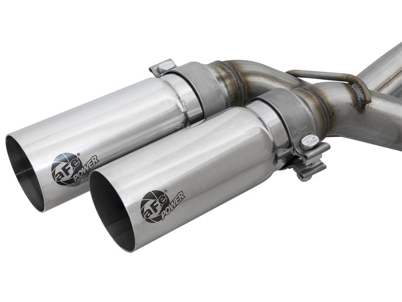 aFe Rebel Series 3in. to 2.5in. 409 SS C/B Exhaust 11-14 Ford F-150 V6-3.5L (tt) - Polished Tip Catback aFe