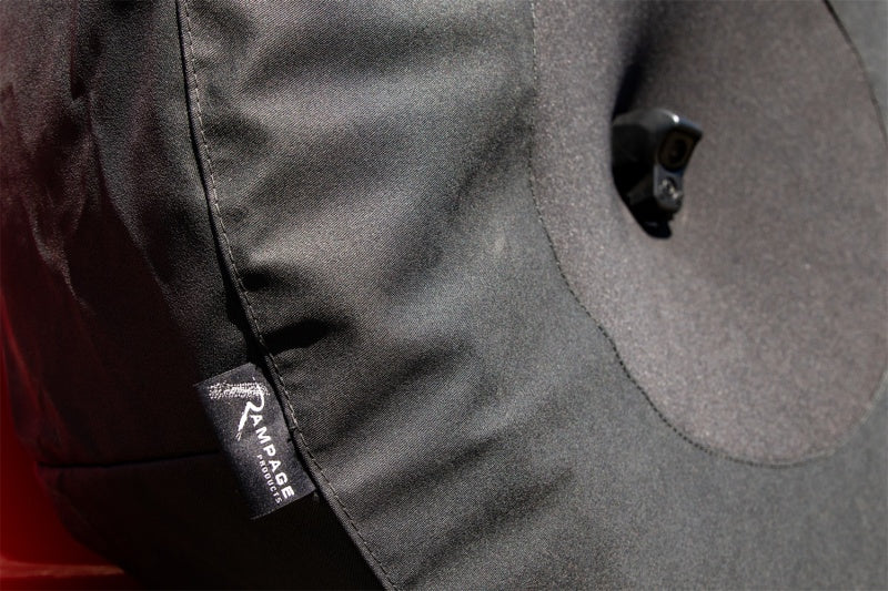 Rampage 2018-2019 Jeep Wrangler(JL) Sport 2-Door Tire Cover w/Camera Slot 37in - Black Car Covers Rampage