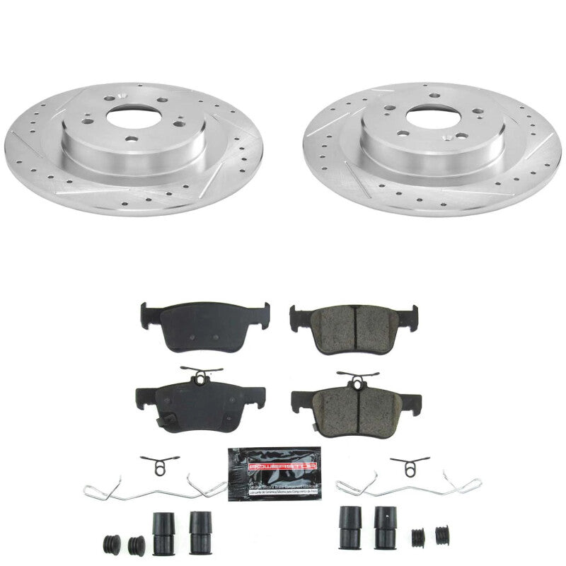 Power Stop 21-25 Acura TLX Rear Z23 Evolution Brake Kit Brake Kits - Performance D&S PowerStop