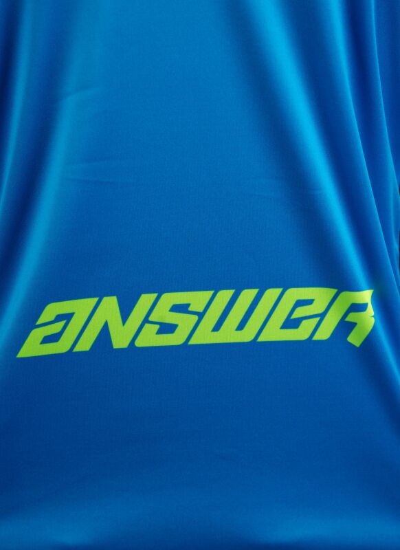 Answer LE Elite Camo Jersey Cyan/Hyper Acid/Black Youth - Small Jerseys Answer
