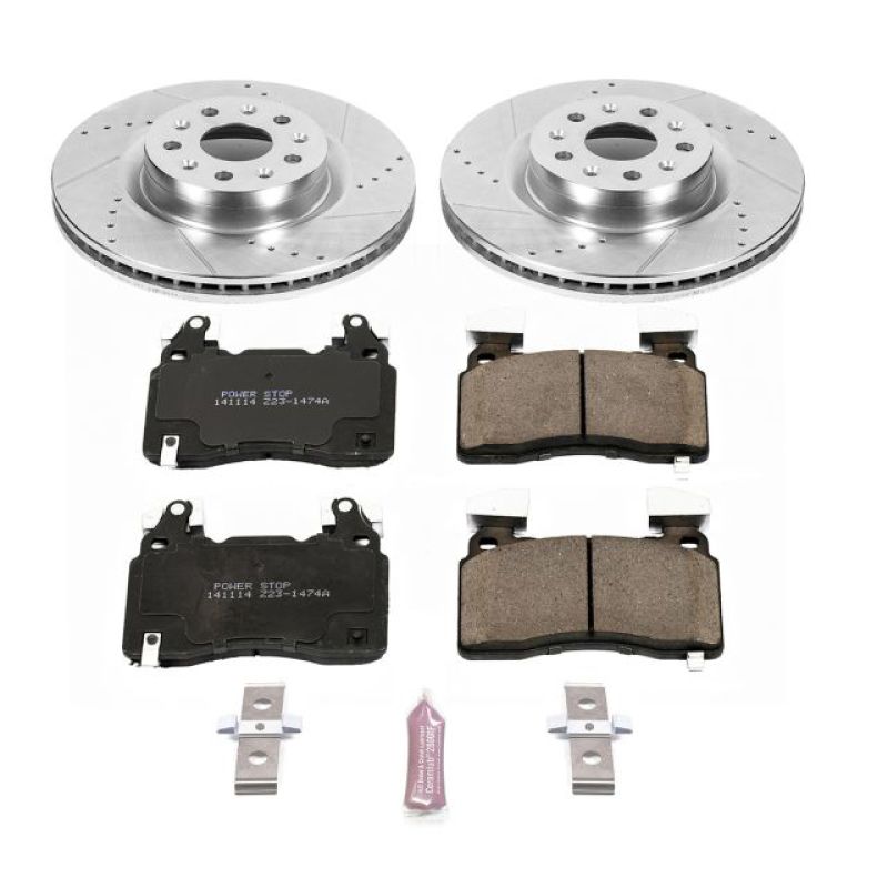 Power Stop 16-18 Cadillac CT6 Front Z23 Evolution Sport Brake Kit Brake Kits - Performance D&S PowerStop