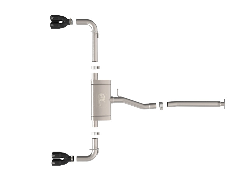 aFe 22-25 Lexus NX250 2.5L SS-304 Cat-Back Exhaust w/ Black Tips Catback aFe