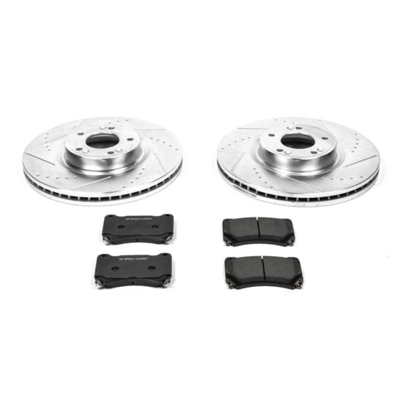 Power Stop 09-14 Hyundai Genesis Front Z23 Evolution Sport Brake Kit Brake Kits - Performance D&S PowerStop