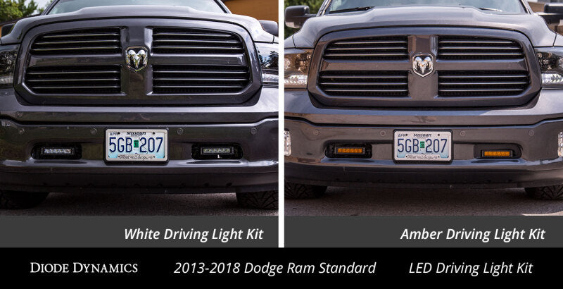 Diode Dynamics Ram 2013 Standard Stage Series 6 In Kit - Amber Driving Light Bars & Cubes Diode Dynamics