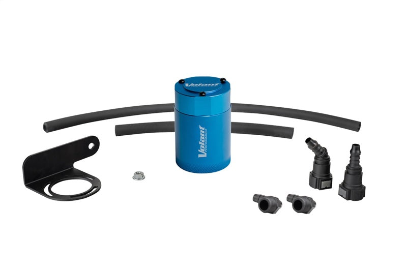 Volant 19-25 Chevrolet Silverado 1500 3oz Aluminum Oil Catch Can w/Mounting Bracket - Blue Oil Catch Cans Volant