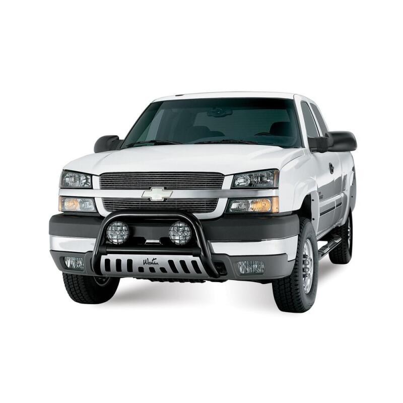 Westin 1999-2013 Chevy Silverado 1500 Crew Cab Signature 3 Nerf Step Bars - Black Nerf Bars Westin
