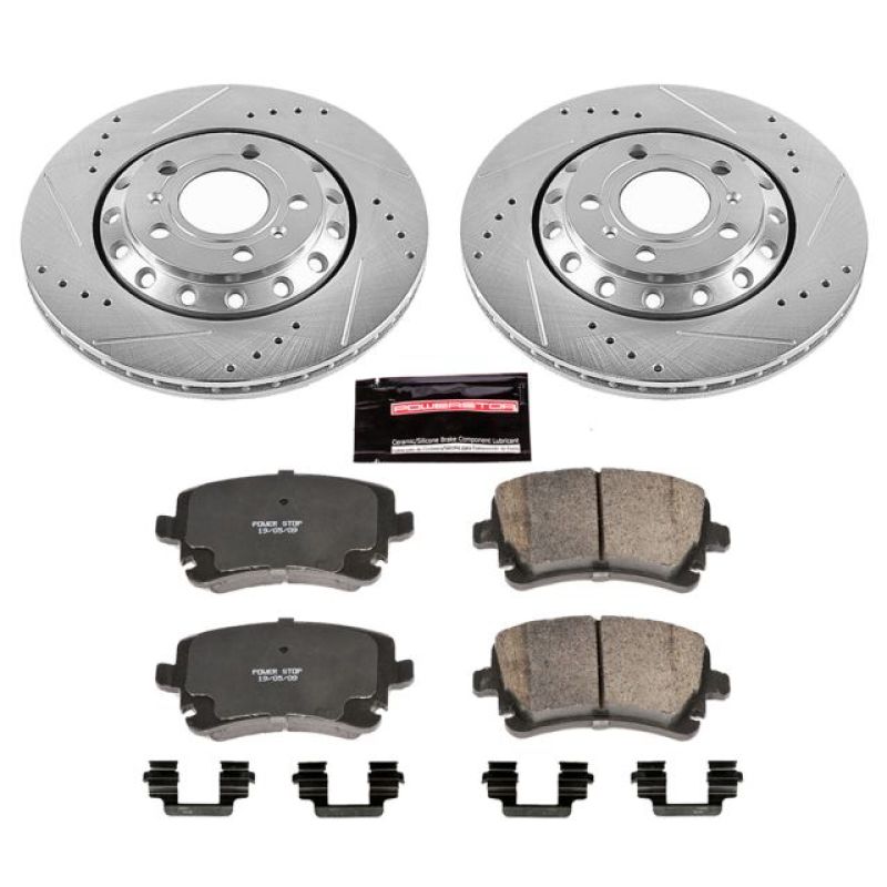 Power Stop 03-10 Audi A8 Quattro Rear Z23 Evolution Sport Brake Kit Brake Kits - Performance D&S PowerStop